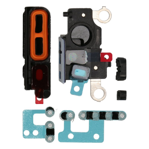 Lautsprecher Staubschutz Gitter + Rahmen black/schwarz für Apple iPhone 12 Pro (A2407)