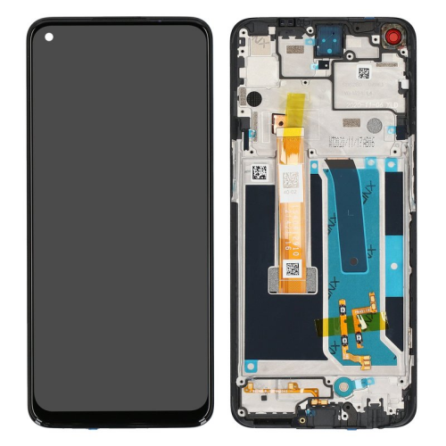 Display Modul mit Rahmen und Toucheinheit black/schwarz 2011100240 für OnePlus Nord N10 5G (BE2029)