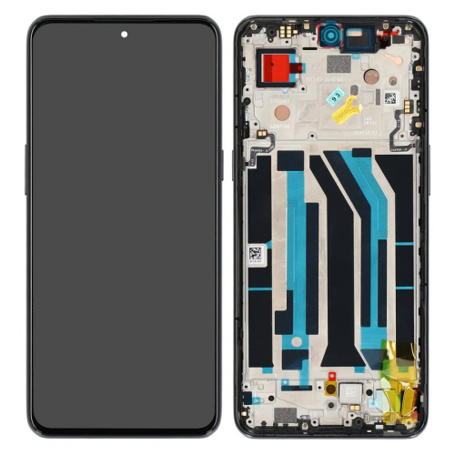 Display Modul mit Rahmen und Toucheinheit moonstone black/schwarz 2011100414 für OnePlus 10T 5G (CPH2415)