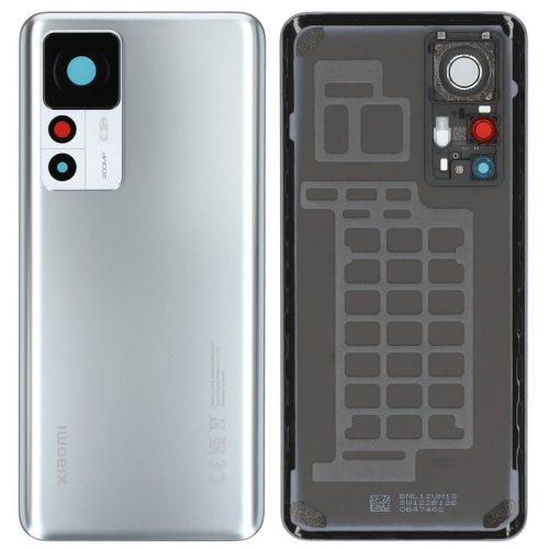 Batteriedeckel Rückseite Akkudeckel silver/silber 560008L12U00 für Xiaomi 12T Pro (22081212UG)