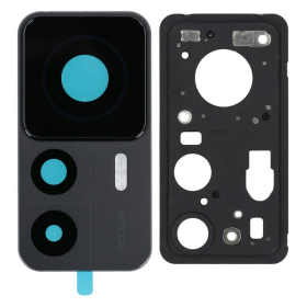 Haupt Kamera Linse + Lünette black/schwarz für...