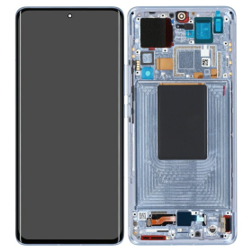 Display Modul mit Rahmen und Toucheinheit blue/blau...
