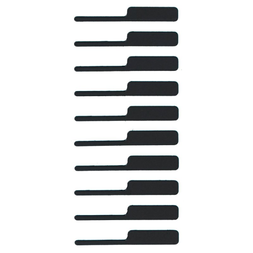 Klebeband Klebefolie Screen Nr.1 10pcs für Apple iPhone 15 Pro Max (A3106)