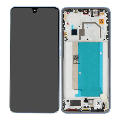Display Modul mit Rahmen und Toucheinheit alpine blue/gelb 5600070M1200 für Xiaomi 13T Pro (23078PND5G)