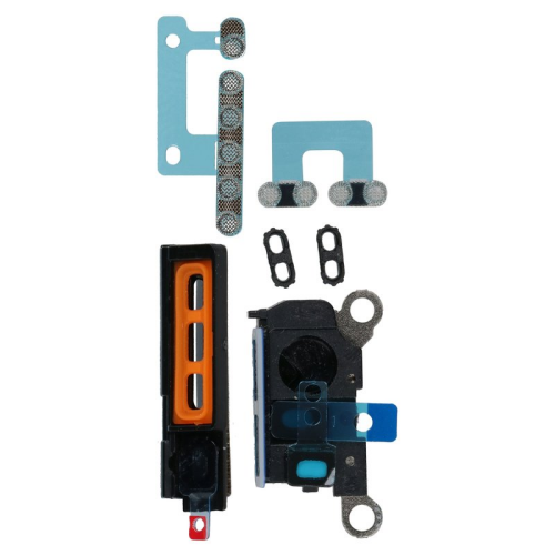 Lautsprecher Staubschutz Gitter Set white/weiß für Apple iPhone 15 Pro Max (A3106)