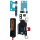 Lautsprecher Staubschutz Gitter Set blue/blau titanium für Apple iPhone 15 Pro (A3102)