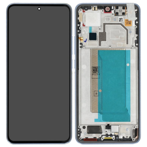 Display Modul mit Rahmen und Toucheinheit alpine blue/gelb 560007M12A00 für Xiaomi 13T (2306EPN60G)