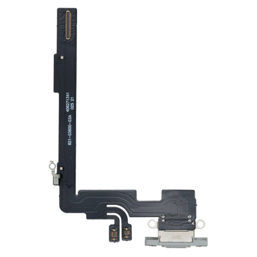 Ladeanschluss + Flexkabel white/weiß titanium 923-11484 für Apple iPhone 16 Pro Max (A3296)