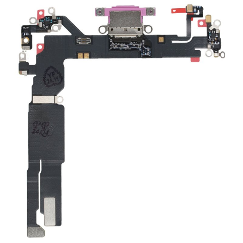 Ladeanschluss + Flexkabel pink/rosa 923-11224 für Apple iPhone 16 (A3287)