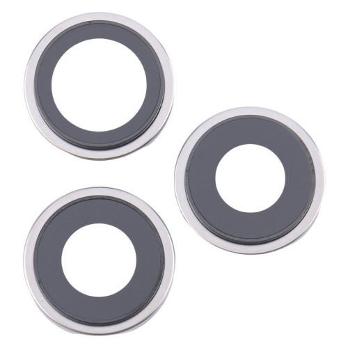 Kamera Linse + Lünette Set white/weiß titanium für Apple iPhone 16 Pro Max (A3296)