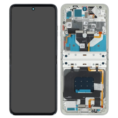 Display Modul mit Rahmen und Toucheinheit Inner lightest sky 5D68C29967 für Motorola Razr 60 (XT2553)