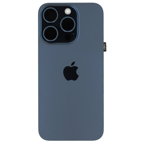 Batteriedeckel Rückseite Akkudeckel blue/blau titanium 661-35703 für Apple iPhone 15 Pro (A3102)