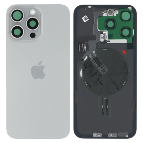 Batteriedeckel Rückseite Akkudeckel natural titanium 661-36909 für Apple iPhone 15 Pro Max (A3106)