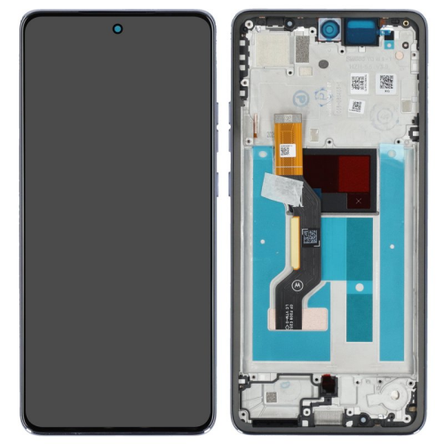 Display Modul mit Rahmen und Toucheinheit cosmic sky 5D68C30652 für Motorola Moto G86 5G (XT2527)