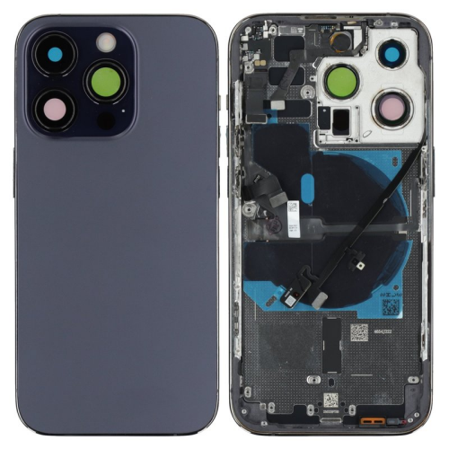 Batteriedeckel Rückseite Akkudeckel w/o Logo deep purple für Apple iPhone 14 Pro (A2650, A2892, A2891, A2889, A2890)
