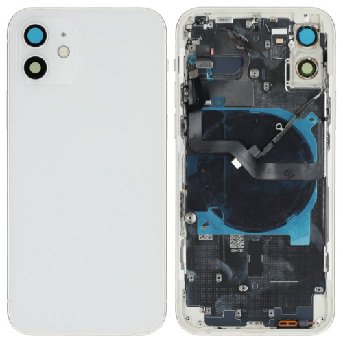 Batteriedeckel Rückseite Akkudeckel w/o Logo white/weiß für Apple iPhone 12 (A2403)