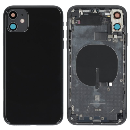 Batteriedeckel Rückseite Akkudeckel w/o Logo black/schwarz für Apple iPhone 11 (A2221)