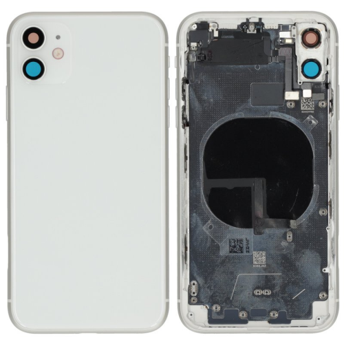 Batteriedeckel Rückseite Akkudeckel w/o Logo white/weiß für Apple iPhone 11 (A2221)