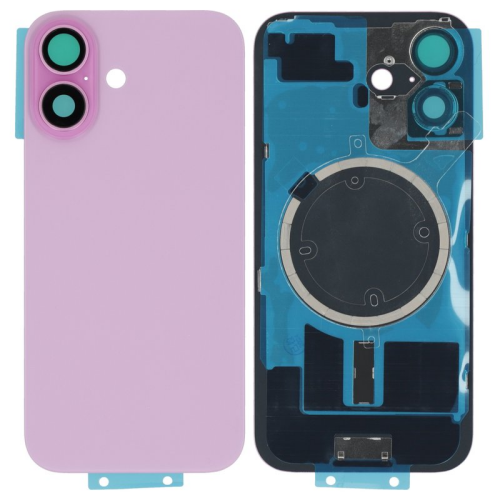 Batteriedeckel Rückseite Akkudeckel w/o Logo pink/rosa für Apple iPhone 16 (A3287)
