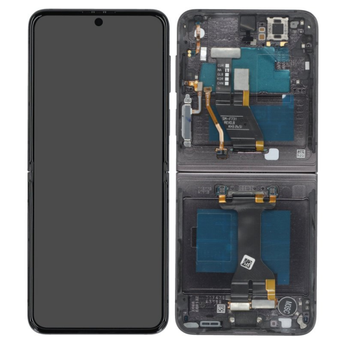 Display Modul mit Rahmen und Toucheinheit Einheit graphite/graphit GH82-31827A für Samsung Galaxy Z Flip 5 SM-F731B