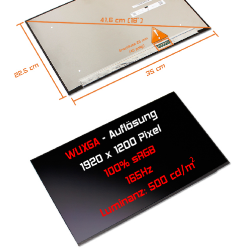 LED Display 16,0" 1920x1200 passend für BOE NE160WUM-NX6