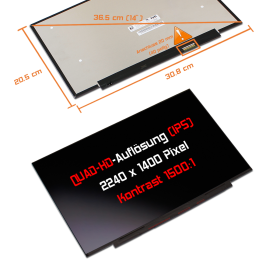 LED Display 14,0" 2240x1400 passend für HP Envy...