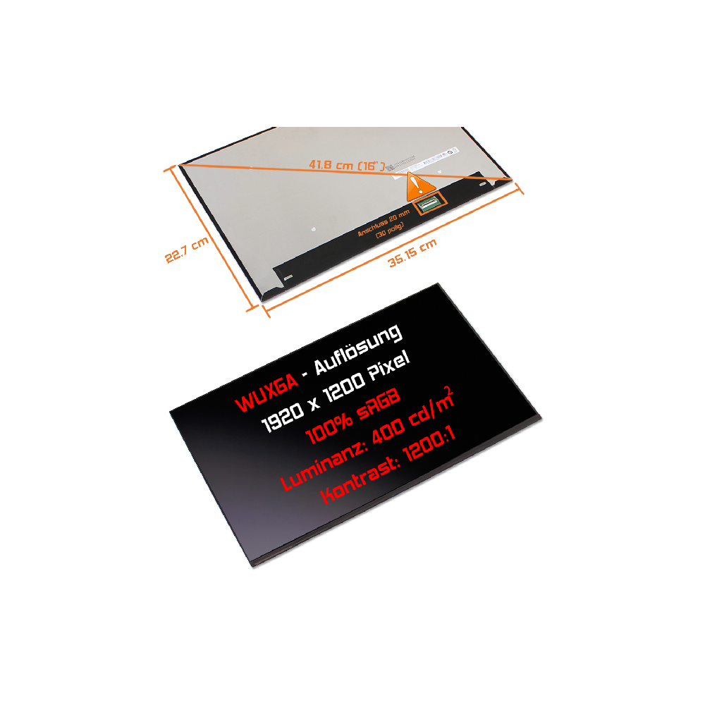 Écran LCD Pour HP ZBook Fury 16 G10 - 16" FHD+ 60Hz Mat - Réf N160JCA-EEL - Neuf - Garantie 6 Mois