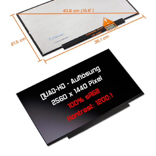 LED Display 15,6" 2560x1440 passend für Acer Aspire A515-58