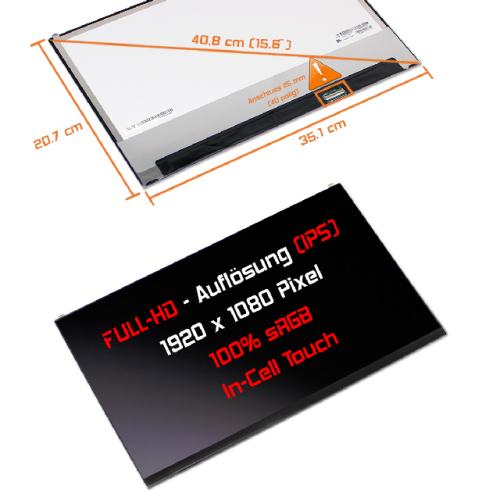 LED Display 15,6" 1920x1080 In-Cell Touch passend für LG Display LP156WFA (SP)(G1)