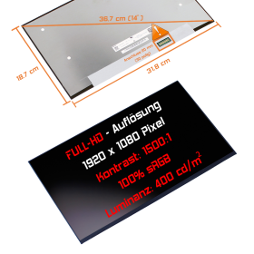 LED Display 14,0" 1920x1080 100%sRGB passend...