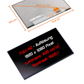 LED Display 14,0" 1920x1080 passend für BOE...