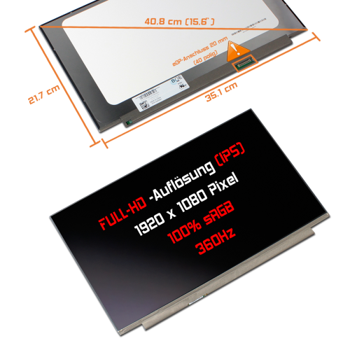 LED Display 15,6" 1920x1080 360Hz 100%sRGB passend für Gigabyte G5 KF5