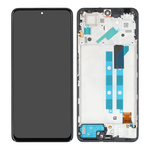 Display Modul mit Rahmen und Toucheinheit graphite/dunkel grau grey/gray/grau 5600010K6S00 für Xiaomi Redmi Note 11 Pro 5G (21091116I)
