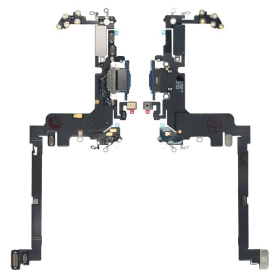 Ladeanschluss + Flexkabel deep blue/gelb 923-13649...