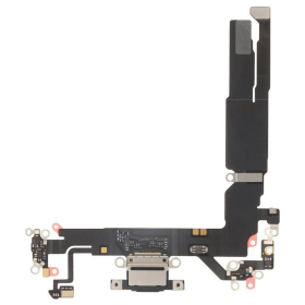 Ladeanschluss + Flexkabel black/schwarz 923-13603...