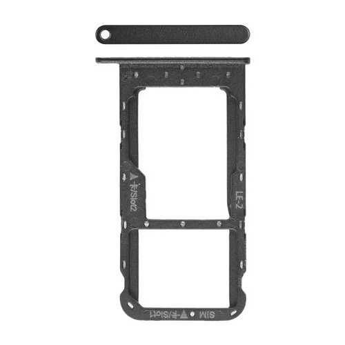 SIM SD-Karten Halter/Lesegerät midnight black/schwarz 51661GYF für Honor 9 Lite (LLD-L31)