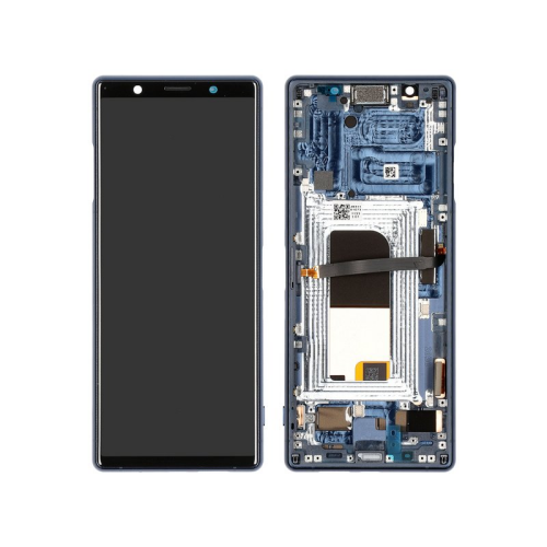 Display Modul mit Rahmen und Toucheinheit blue/blau 1319-9384 für Sony Xperia 5 (J8210 J9210)