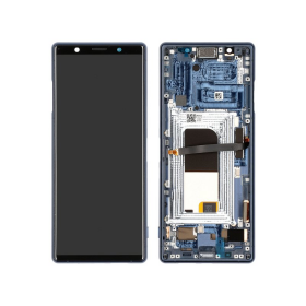 Display Modul mit Rahmen und Toucheinheit blue/blau...