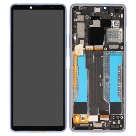 Display Modul mit Rahmen und Toucheinheit blue/blau...