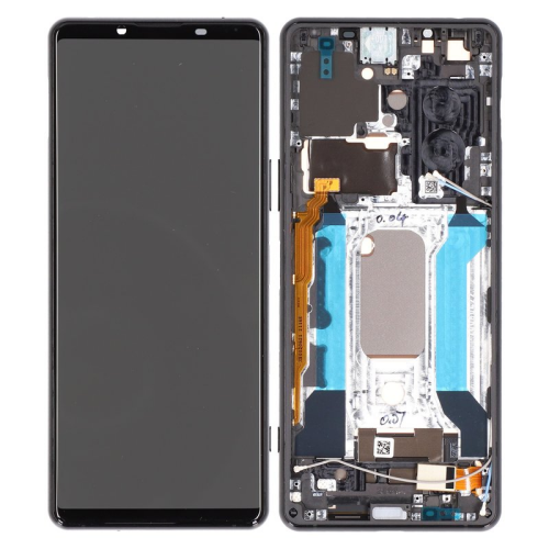 Display Modul mit Rahmen und Toucheinheit black/schwarz A5033714A für Sony Xperia 5 III (XQ-BQ52, XQ-BQ62)