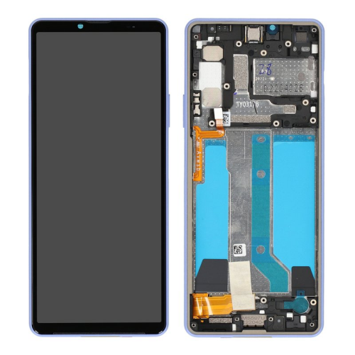 Display Modul mit Rahmen und Toucheinheit lavendel A5047176A für Sony Xperia 10 IV (XQCC54)