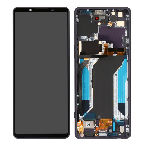 Display Modul mit Rahmen und Toucheinheit purple A5046144A für Sony Xperia 1 IV (XQCT54)