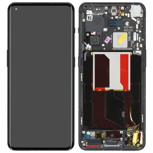 Display Modul mit Rahmen und Toucheinheit volcanic black/schwarz 2011100372 für OnePlus 10 Pro 5G (NE2210)