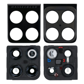 Haupt Kamera Linse + Lünette volcanic black/schwarz...