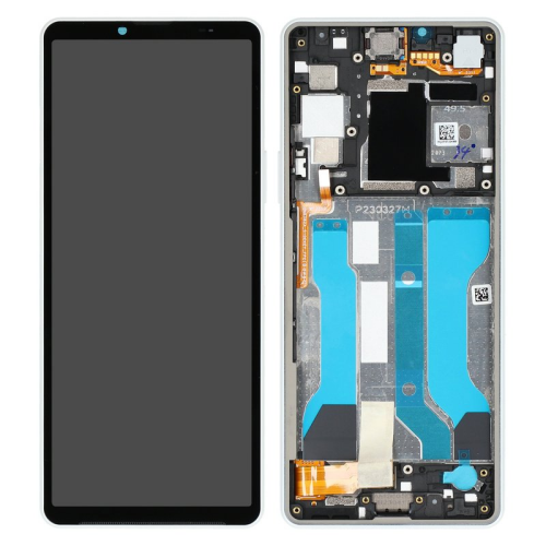 Display Modul mit Rahmen und Toucheinheit white/weiß A5061091A für Sony Xperia 10 V (XQ-DC54)