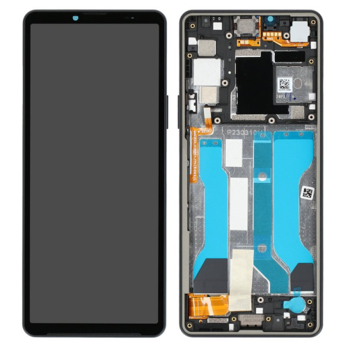Display Modul mit Rahmen und Toucheinheit black/schwarz A5061090A für Sony Xperia 10 V (XQ-DC54)