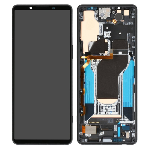 Display Modul mit Rahmen und Toucheinheit black/schwarz A5060570A für Sony Xperia 1 V (XQ-DQ54)