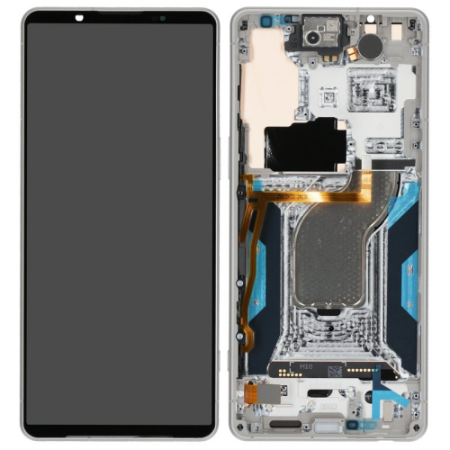 Display Modul mit Rahmen und Toucheinheit platinum silver/silber A5071009A für Sony Xperia 1 VI (XQ-EC54)