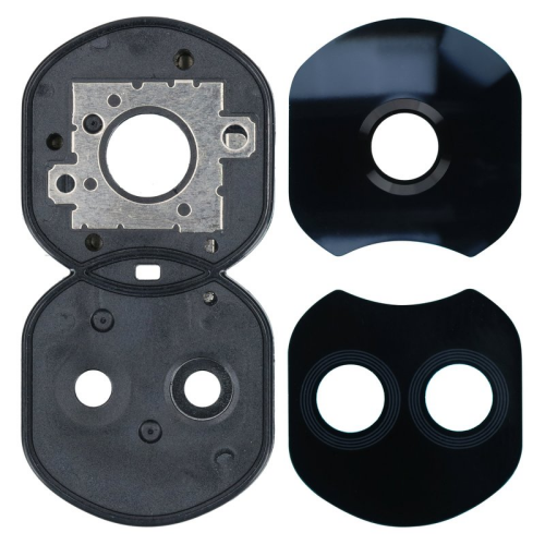 Haupt Kamera Linse + Lünette titanium silver/silber für Honor 90 Lite (CRT-NX1)