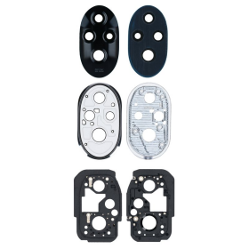 Haupt Kamera Linse + Lünette black/schwarz für...